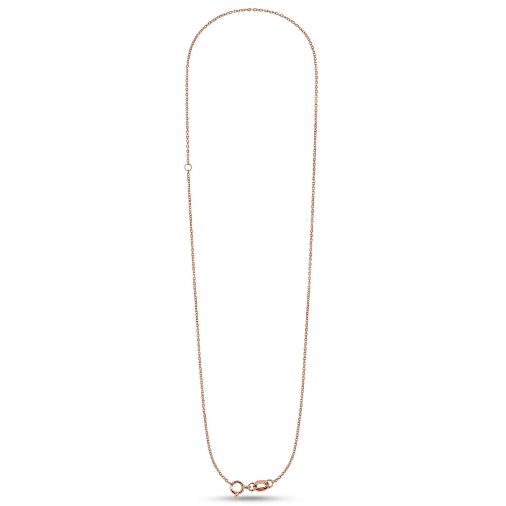 18K Rose Gold Chain Necklace