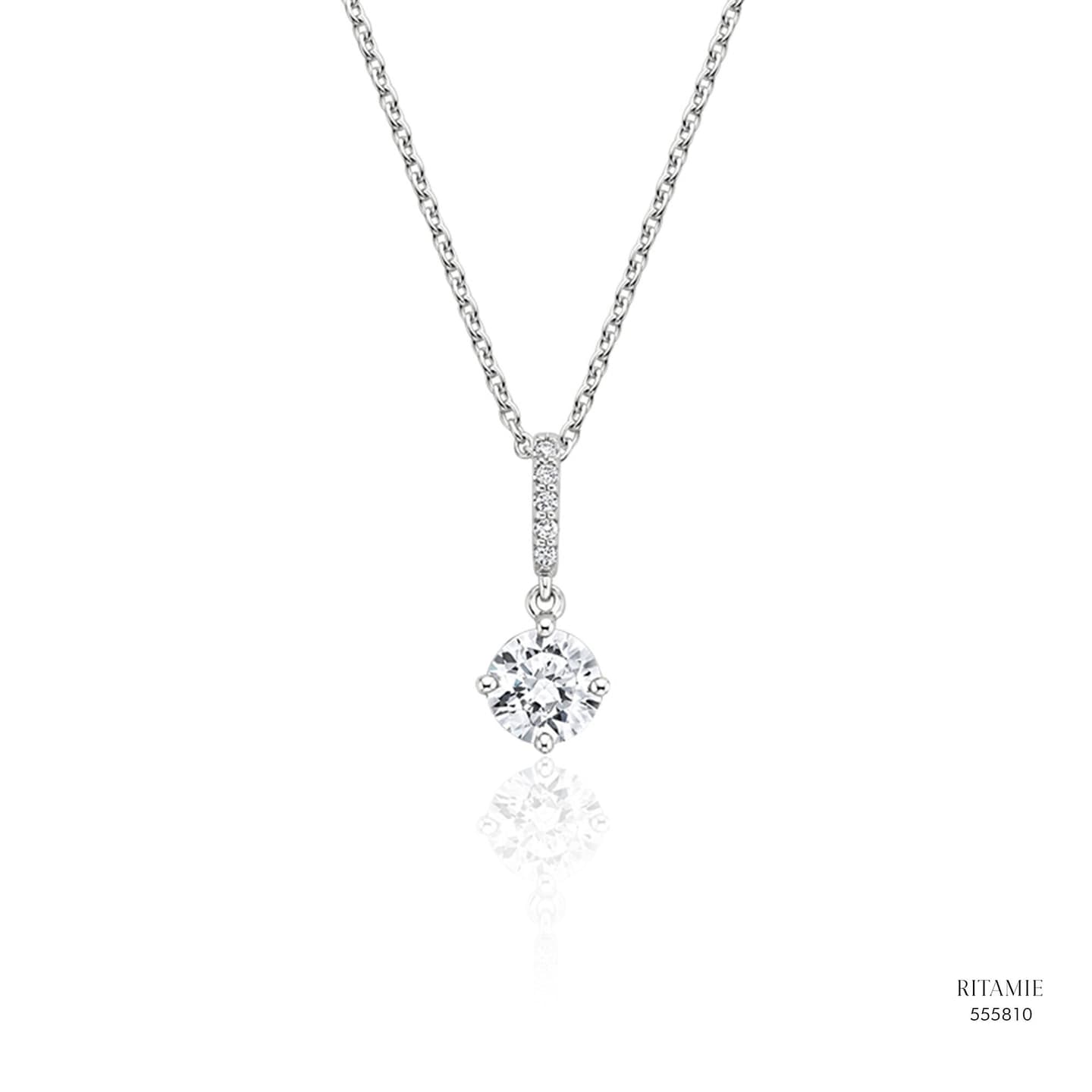 Elegant Drop Lab-Grown Diamond Pendant 555810