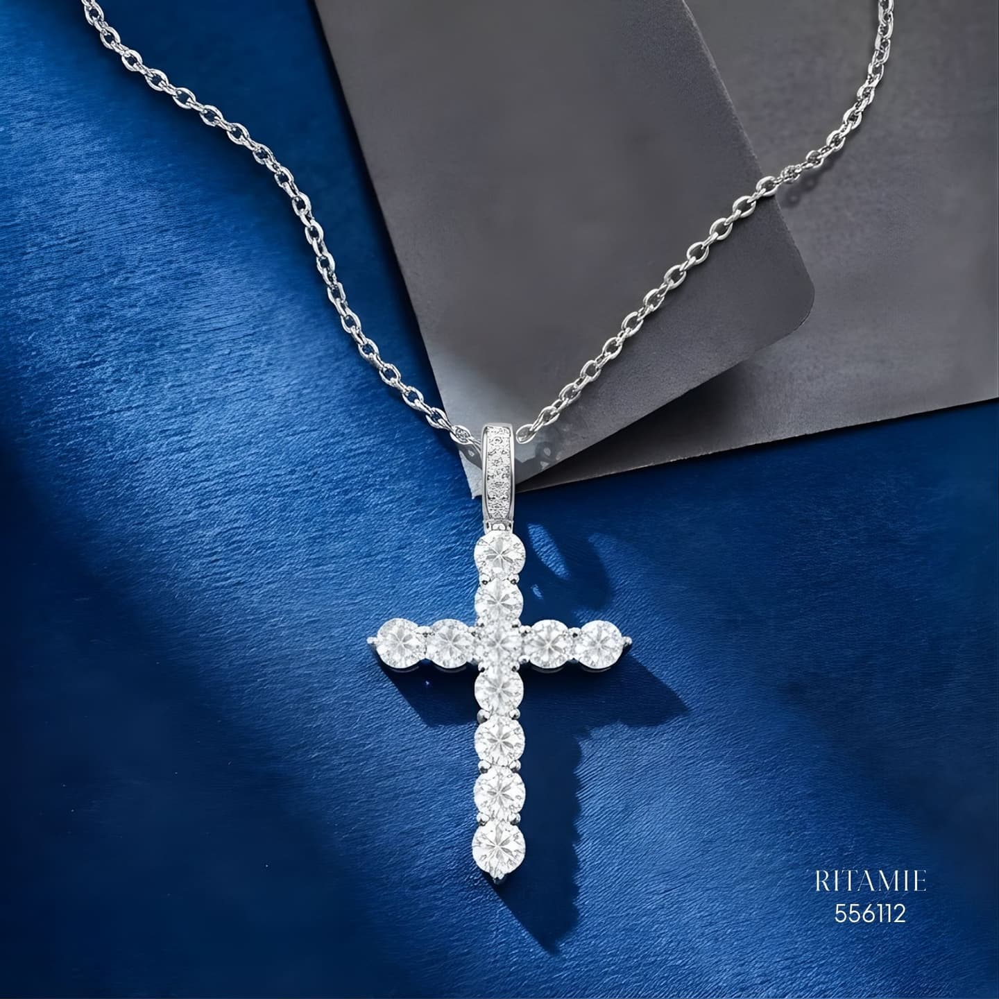 The Sacred Radiance Silver Moissanite 1.15ct Necklace 556112