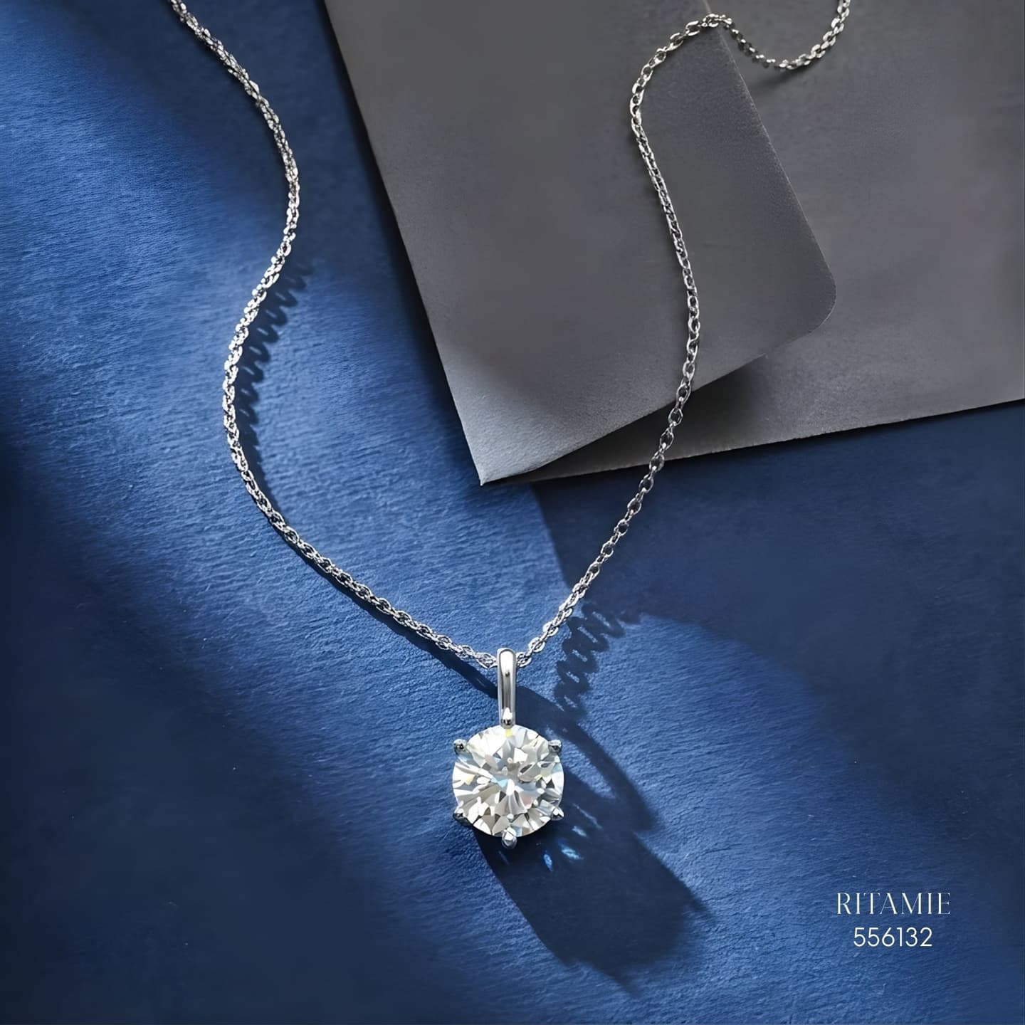 The Pure Radiance Silver Moissanite Necklace 556132