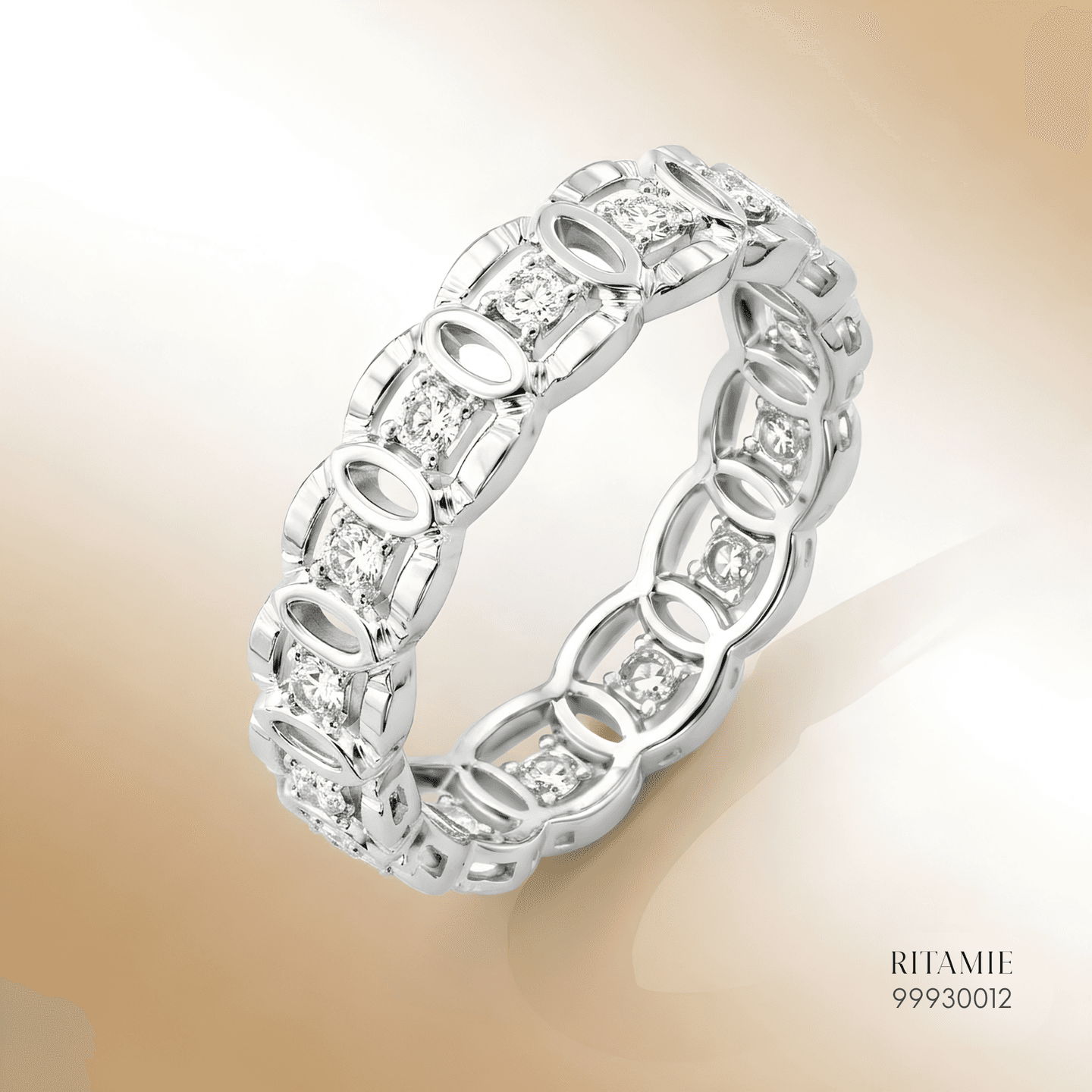 Diamond Link Eternity Band Ring 99930012
