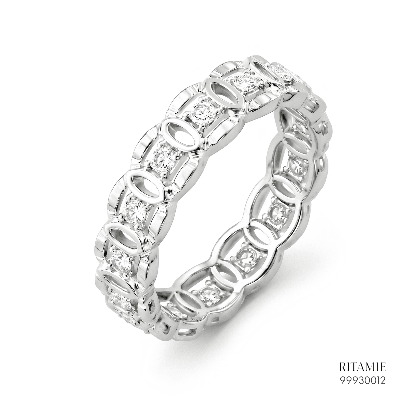 Diamond Link Eternity Band Ring 99930012