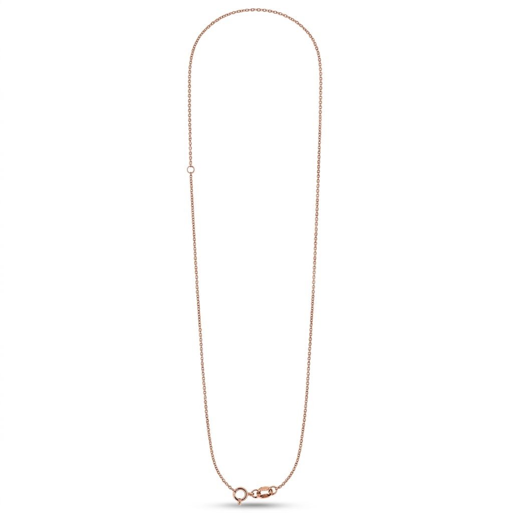 18K Rose Gold Chain Necklace