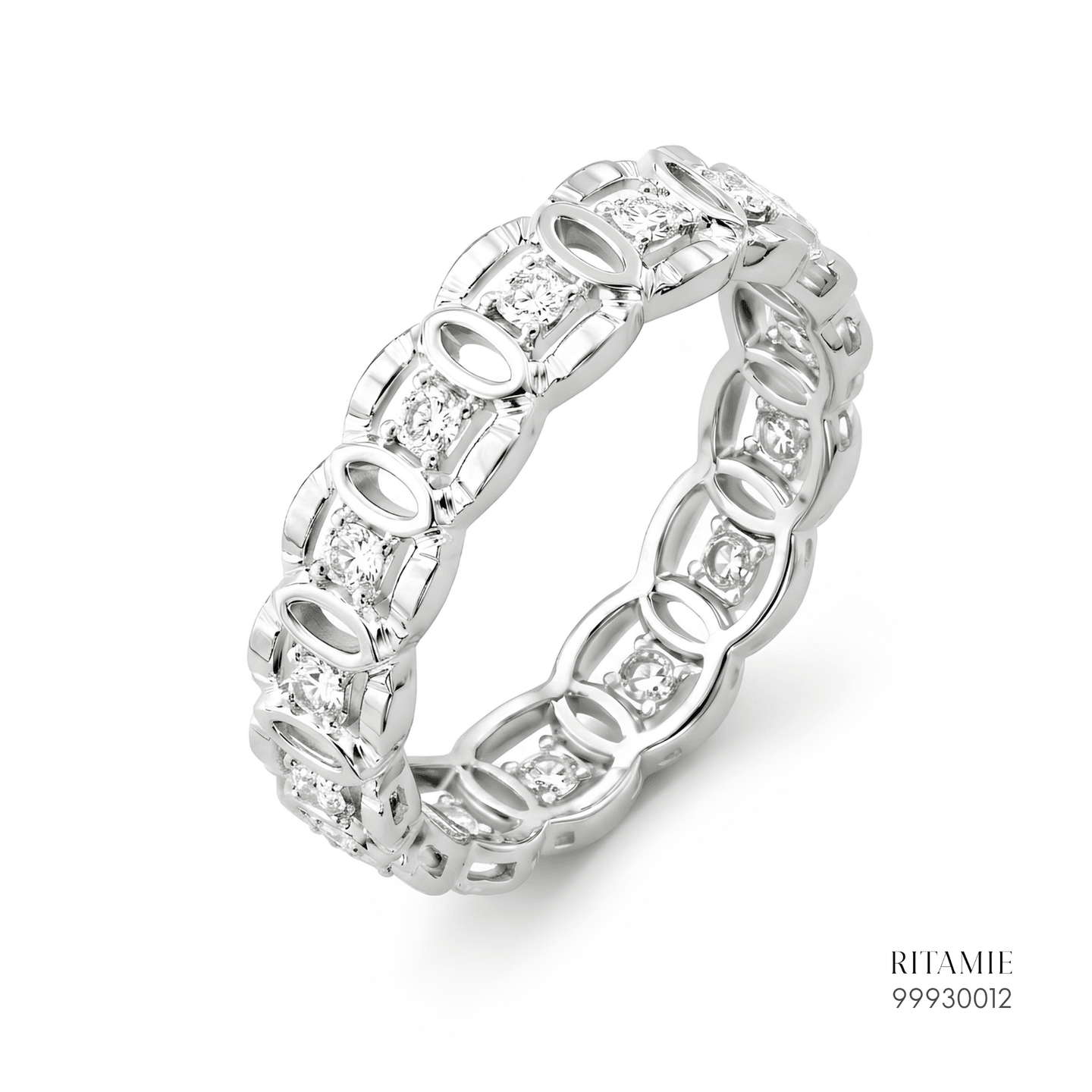 Diamond Link Eternity Band Ring 99930012