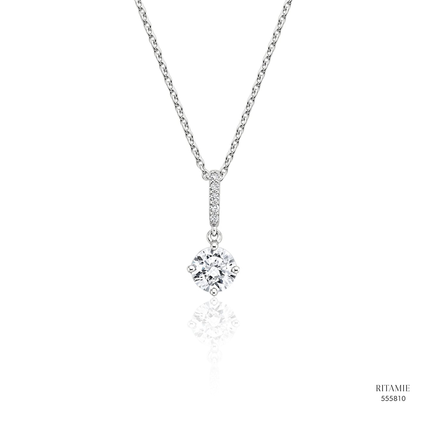 Elegant Drop Lab-Grown Diamond Pendant 555810